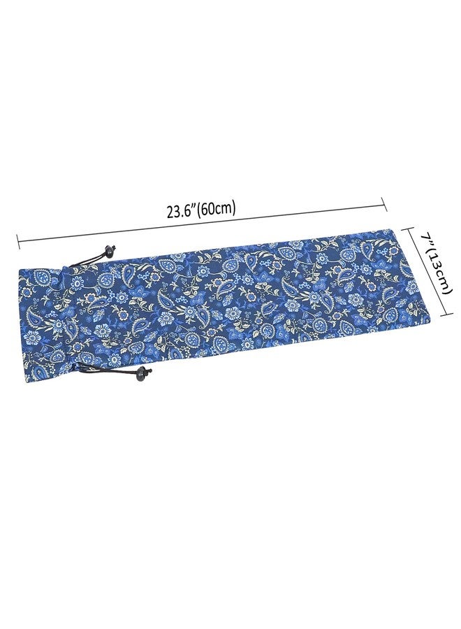 Jongyance Blue Protective Sleeve for Mahjong Racks & Pushers, American Mah-Jongg Accessory, Printed Drawstring Bag 23.6”(Empty Bag Only - Image 2